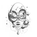 "Where is my Mind" Letters in old school slightly curved upwards tattoo design idea