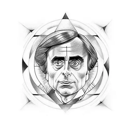 carl sagan  tattoo design idea