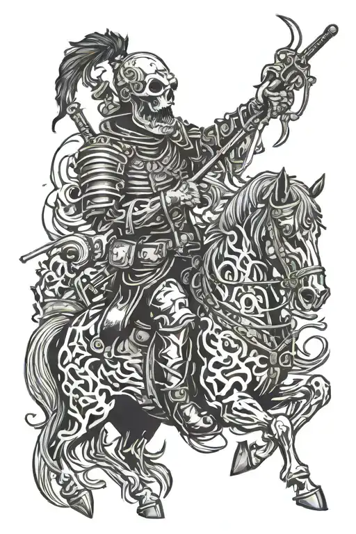 zombie hussars tattoo design idea