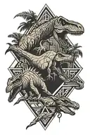 Jurassic park   tattoo design idea