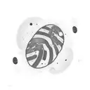 fingerprint and galaxy tattoo design idea