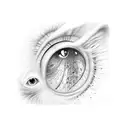 fingerprint and galaxy tattoo design idea