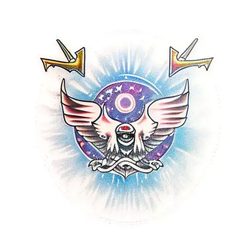 universe immortal spirit tattoo design idea