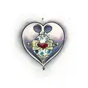 crying heart dread  tattoo design idea