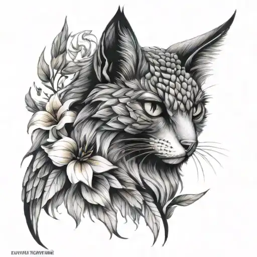 shoulder tattoo in memory of my cat named Ezia which means eagle tattoo design idea