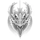 dragon cute tattoo design idea