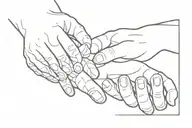 Hand of adam and a cat like in the art by Miguel angel tattoo design idea