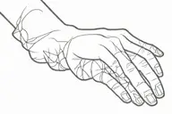 Hand of adam and a cat like in the art by Miguel angel tattoo design idea