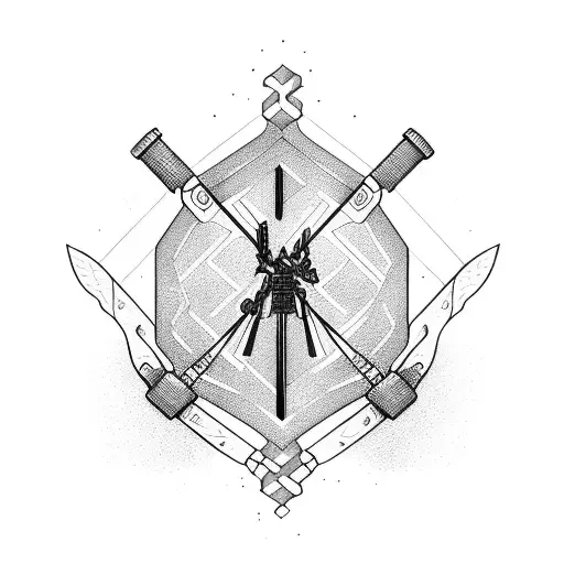 crossbow tattoo design idea