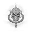 Necromancer  tattoo design idea