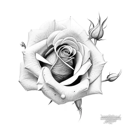 Rose, Sweet Williams, Daisy tattoo design idea