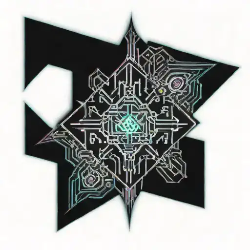 inca zen geometric tattoo design idea