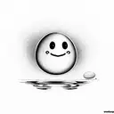  hard boiled egg with smiley face in the yolk tattoo design idea