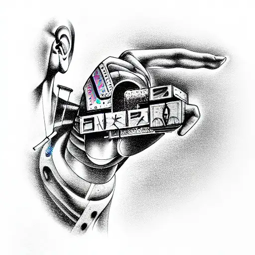 cyberpunk edgerunners tattoo design idea