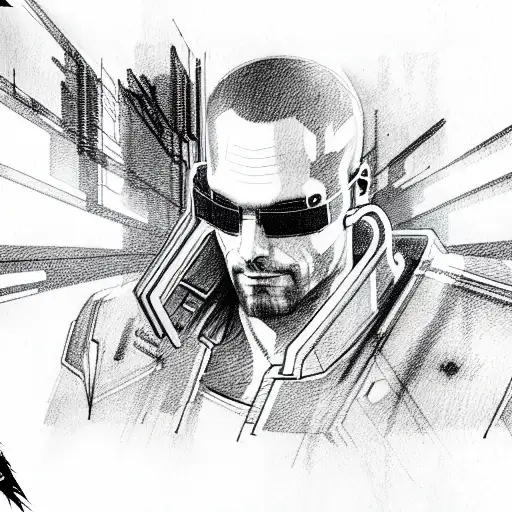 cyberpunk 2077 tattoo design idea