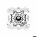 Physics, atomic bomb,  tattoo design idea