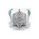 city of  Atlantis tattoo design idea