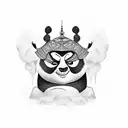 kung fu panda tattoo design idea