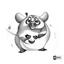 kung fu panda tattoo design idea