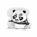 kung fu panda tattoo design idea