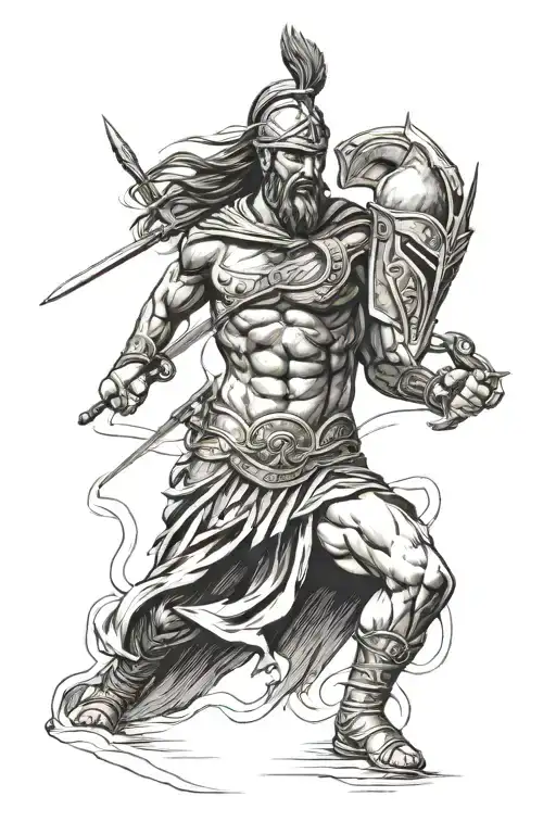 Leonidas of Sparta tattoo design idea