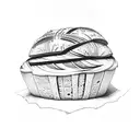 bread, lemniscata, nutella tattoo design idea