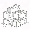 two lego bricks each with coordinates in them representing tattoo design idea