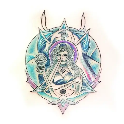 Hecate goddess tattoo design idea