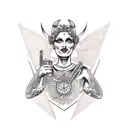 Hecate goddess tattoo design idea