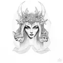 Hecate Lilith Nyx  tattoo design idea