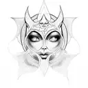 Hecate Lilith Nyx  tattoo design idea