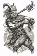 drakkar viking tattoo design idea