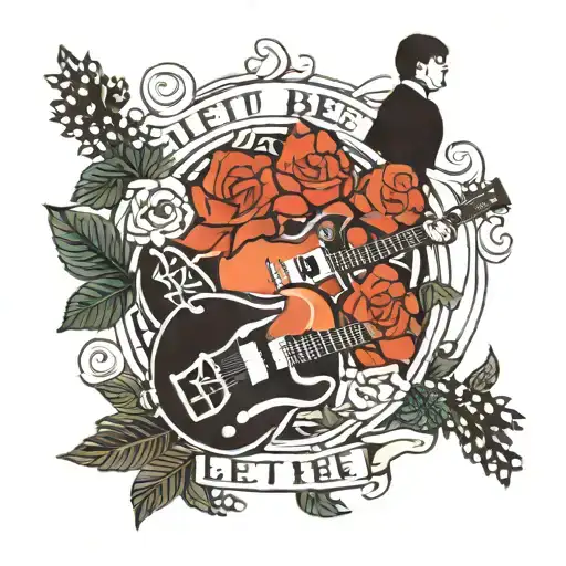 let it be beatles tattoo tattoo design idea