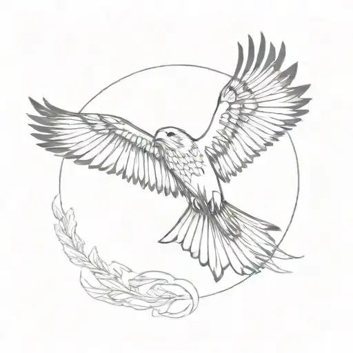 red kite bird tattoo design idea