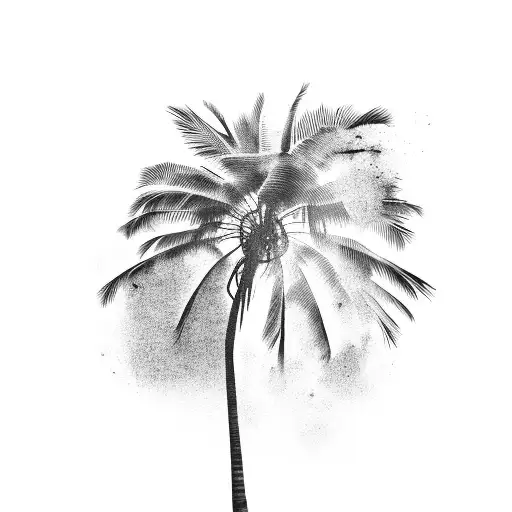 Palm Tree tattoo design idea