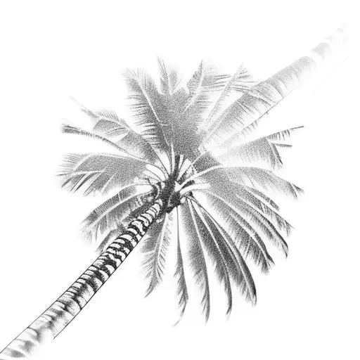 Palm Tree tattoo design idea