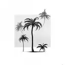 Palm Tree tattoo design idea