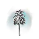 Palm Tree tattoo design idea