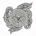 Belize seal tattoo design idea