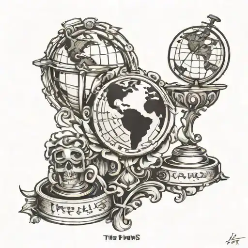 the world is yours trophy from scarface tattoo design idea