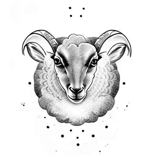 shepherd river lamb  tattoo design idea