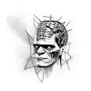 Frankenstein  tattoo design idea