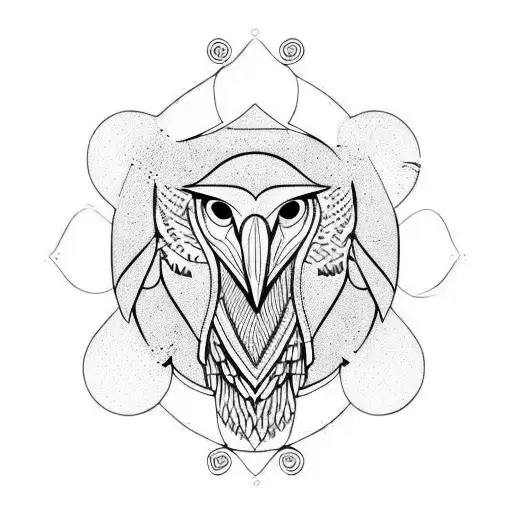 nordic raven tattoo design idea
