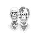 dr jekyll and mr hyde inspired  tattoo design idea