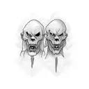 dr jekyll and mr hyde inspired  tattoo design idea