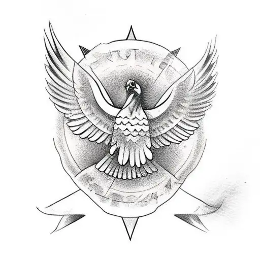 Egyptian Eagle, Islands Turtle, Fighting Kiwi tattoo design idea