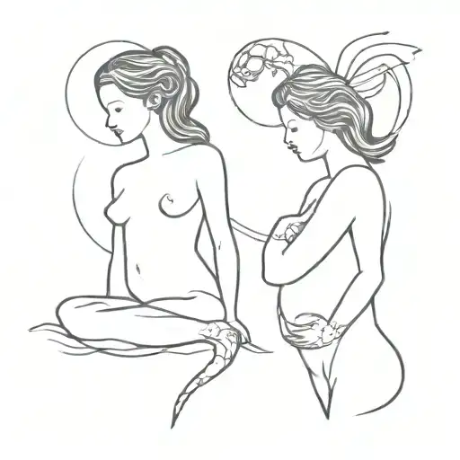 miscarriage and mom death tattoo design idea