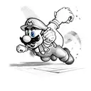 super mario tattoo design idea