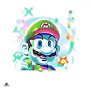 super mario tattoo design idea