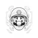 super mario tattoo design idea